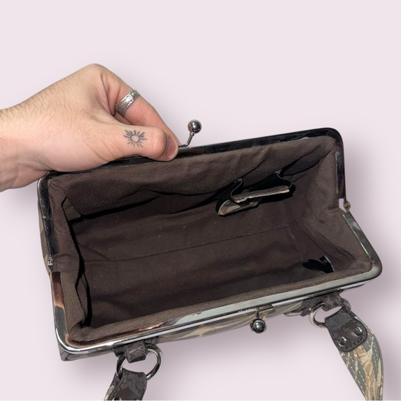 TED BAKER 90s Y2K Kisslock Satchel Purse - Picture 3 of 9